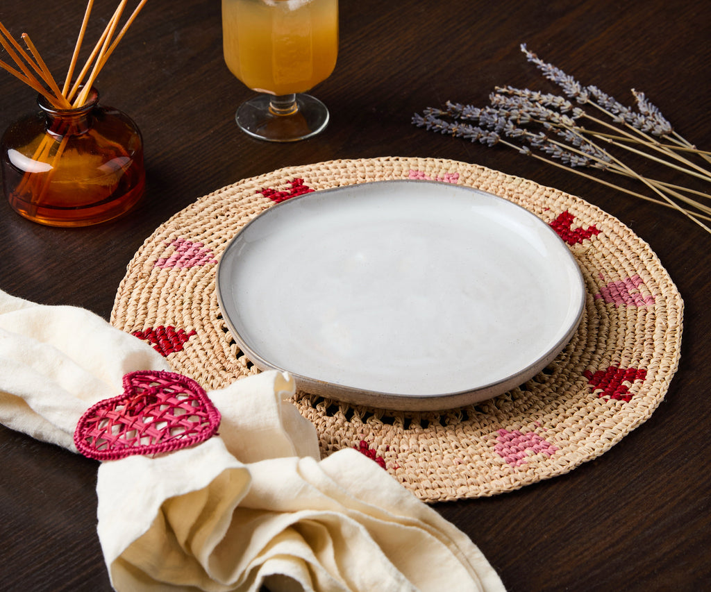 Handwoven Heart Napkin Ring