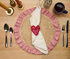 Handwoven Heart Napkin Ring