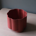 Pillar planter in marigold glaze