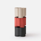 fluted ceramic planter by Misewell