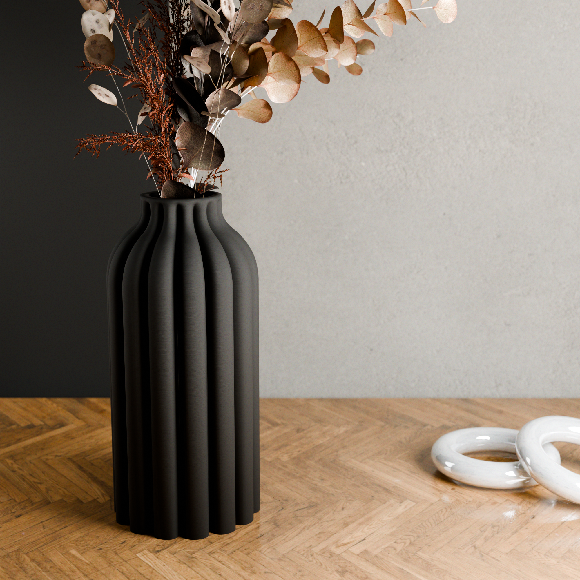 Pillar Vase from Modernized Pottery