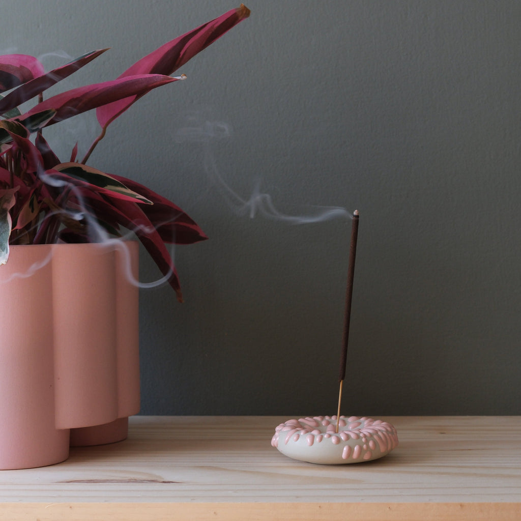 handmade stoneware incense holder by Misewell