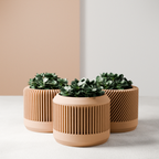 Bamboo Planter Set from Modernized Pottery