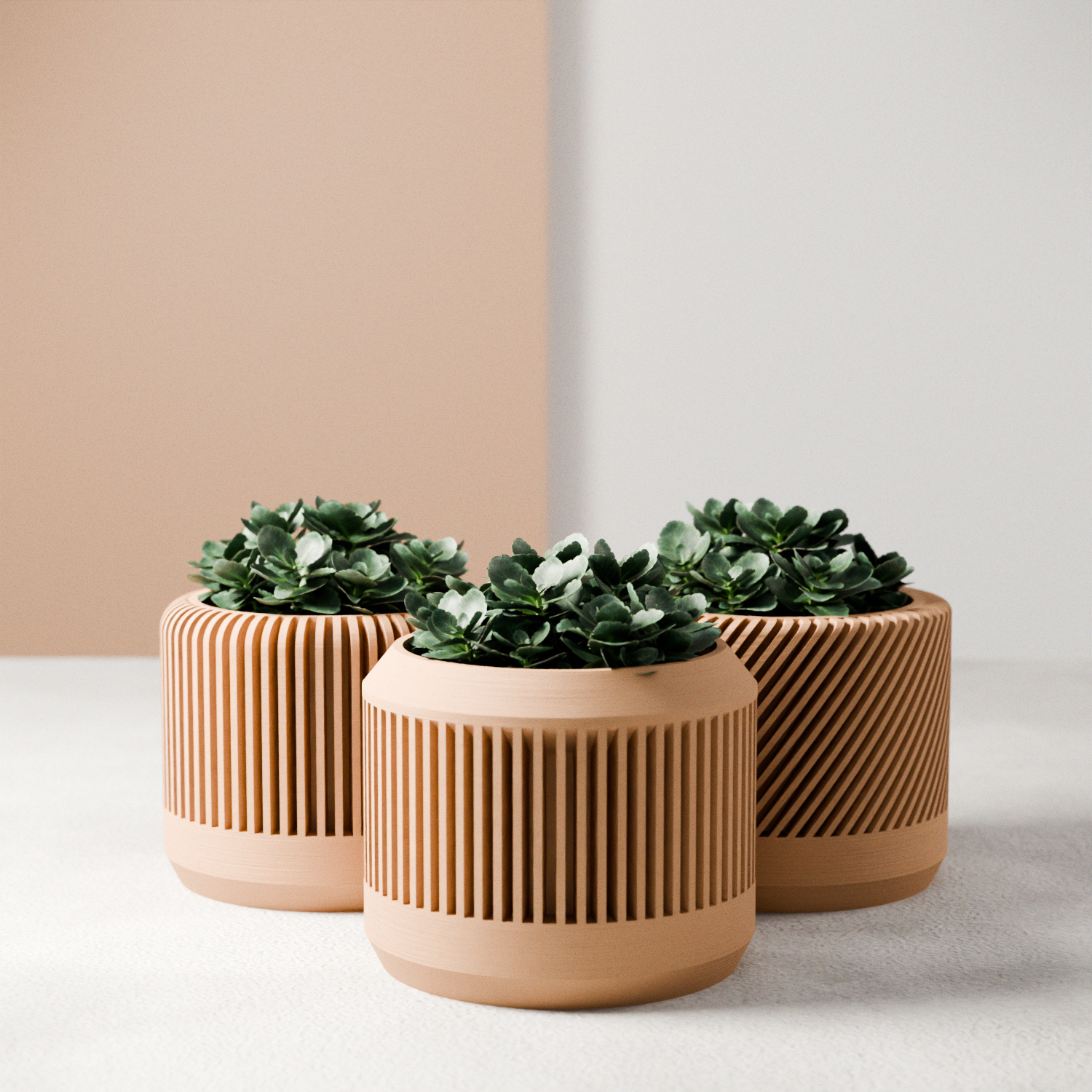 Bamboo Planter Set from Modernized Pottery