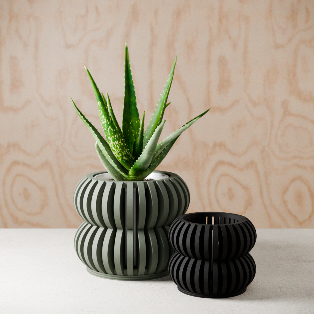Orchid Planter Double Bubbles Planter from Modernized Pottery