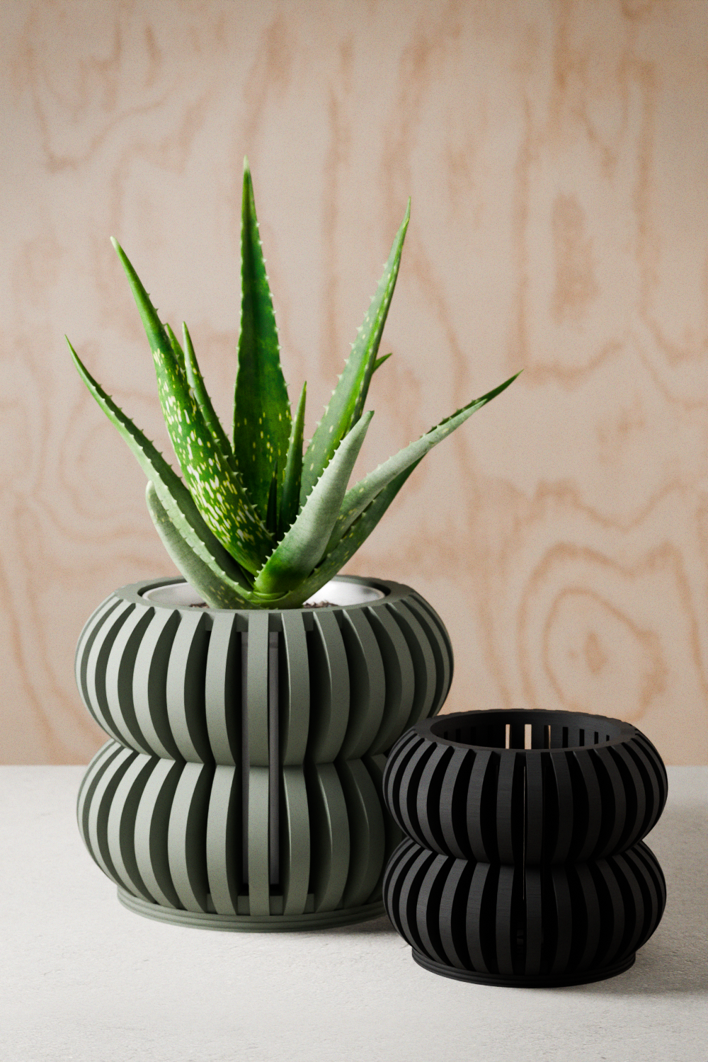 Orchid Planter Double Bubbles Planter from Modernized Pottery