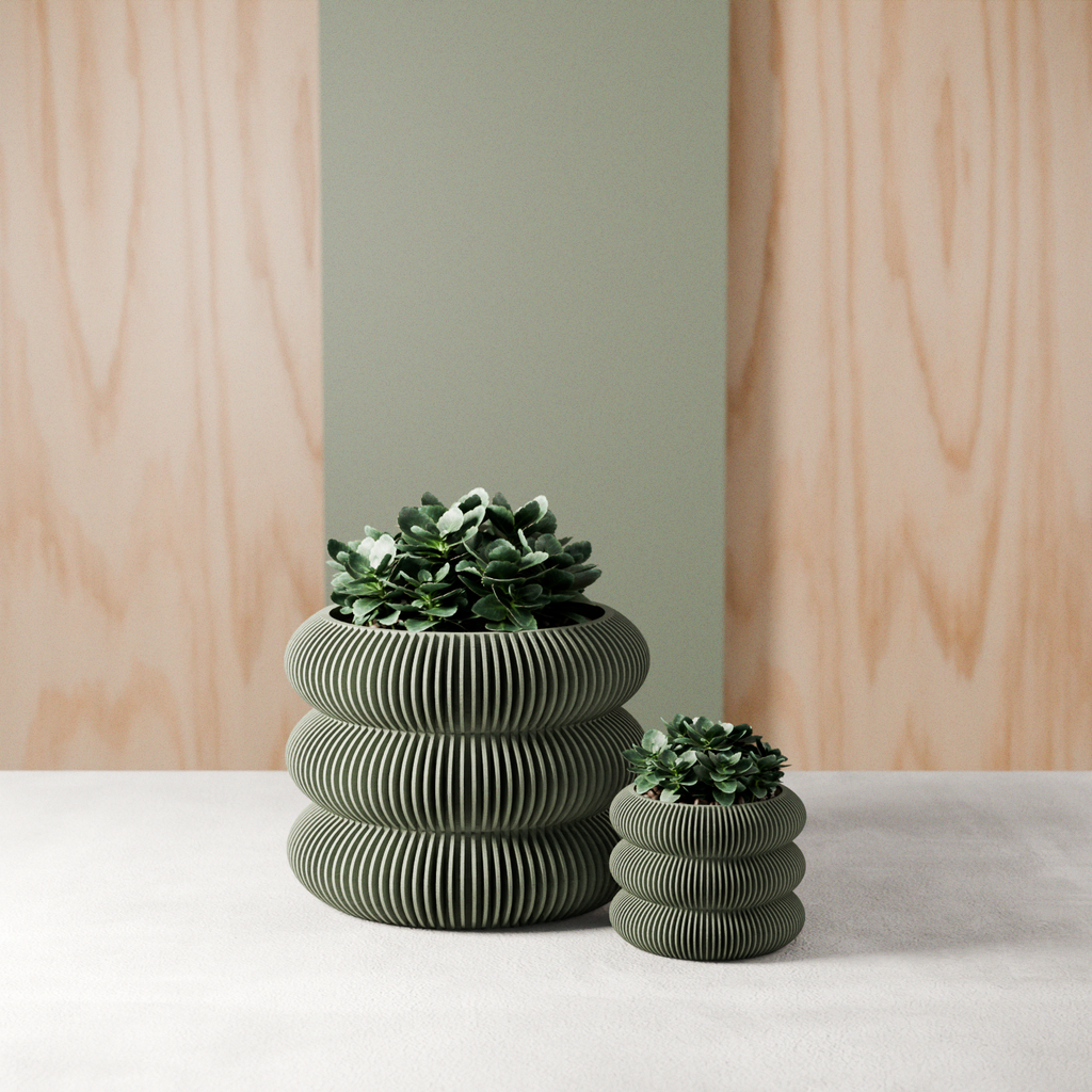 Triple Bubbles Planter from Modernized Pottery