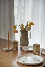 Hand Blown Glass Pitcher for Water, other Drinks and Flowers