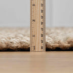 Ambel Tan&Brown Jute Rug