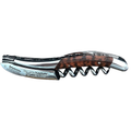 Laguiole DeLuxe No. 7 snakewood corkscrew with carved spine on a white background