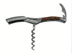 Corkscrew opened with the spiral pointing down and lever extended