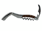 Opened corkscrew with the foil cutter raised