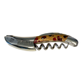 Laguiole fuchsia cactus corkscrew with pink flecked handle on a white background