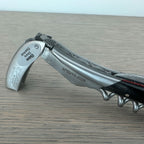Close view of the lever and spiral with the ebony handle