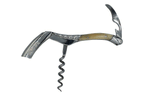 Corkscrew opened with the spiral pointing down