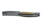 Folded corkscrew seen from the side showing the twisted bolster