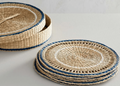 Seagrass Blue Placemats, Set of 6