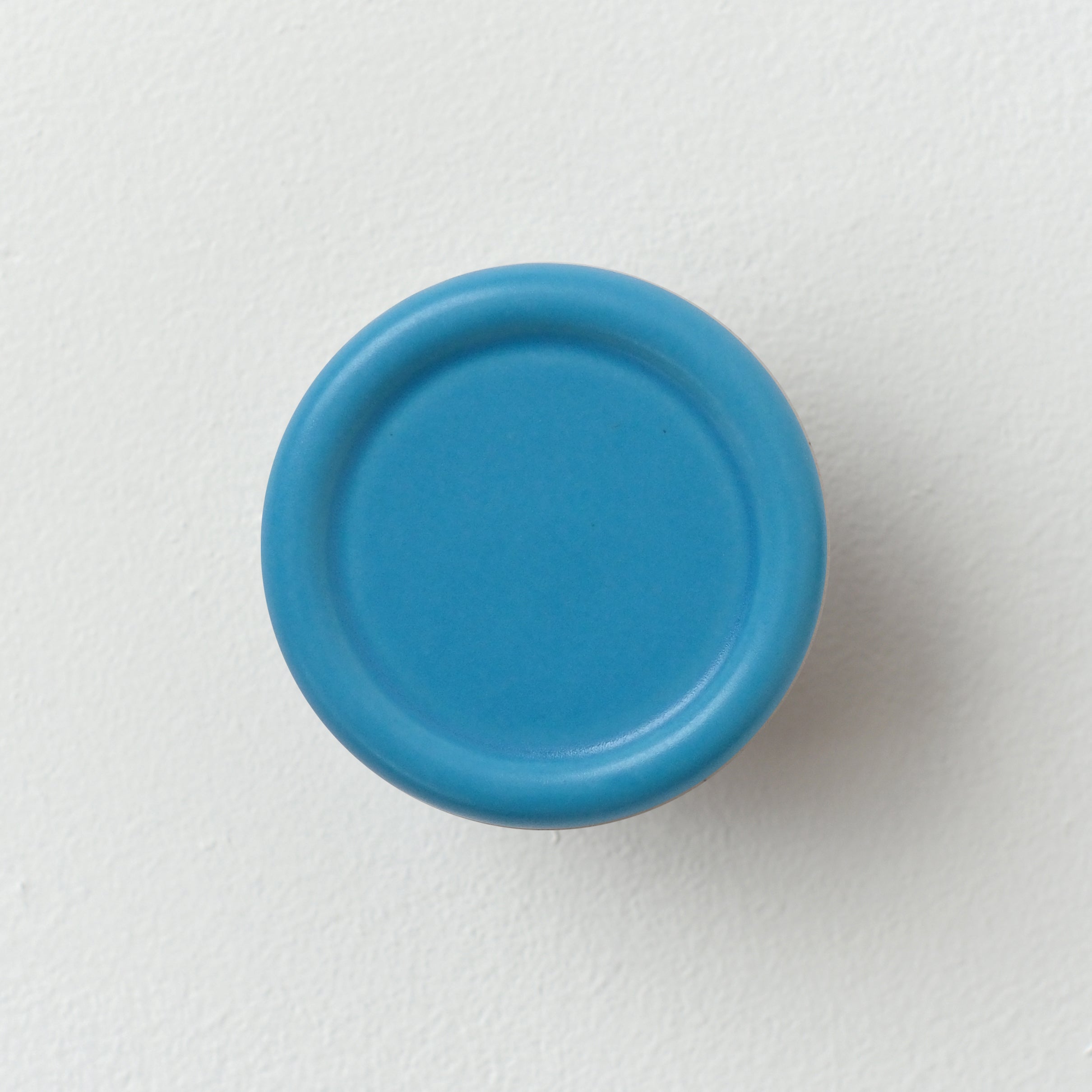 handmade ceramic coat hook with spiral ridge