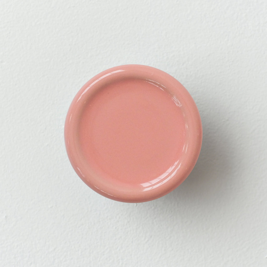 handmade ceramic coat hook with spiral ridge