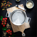 Set of 3 saucepans with lids