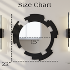 Sculpt Mirror sizes shown to scale