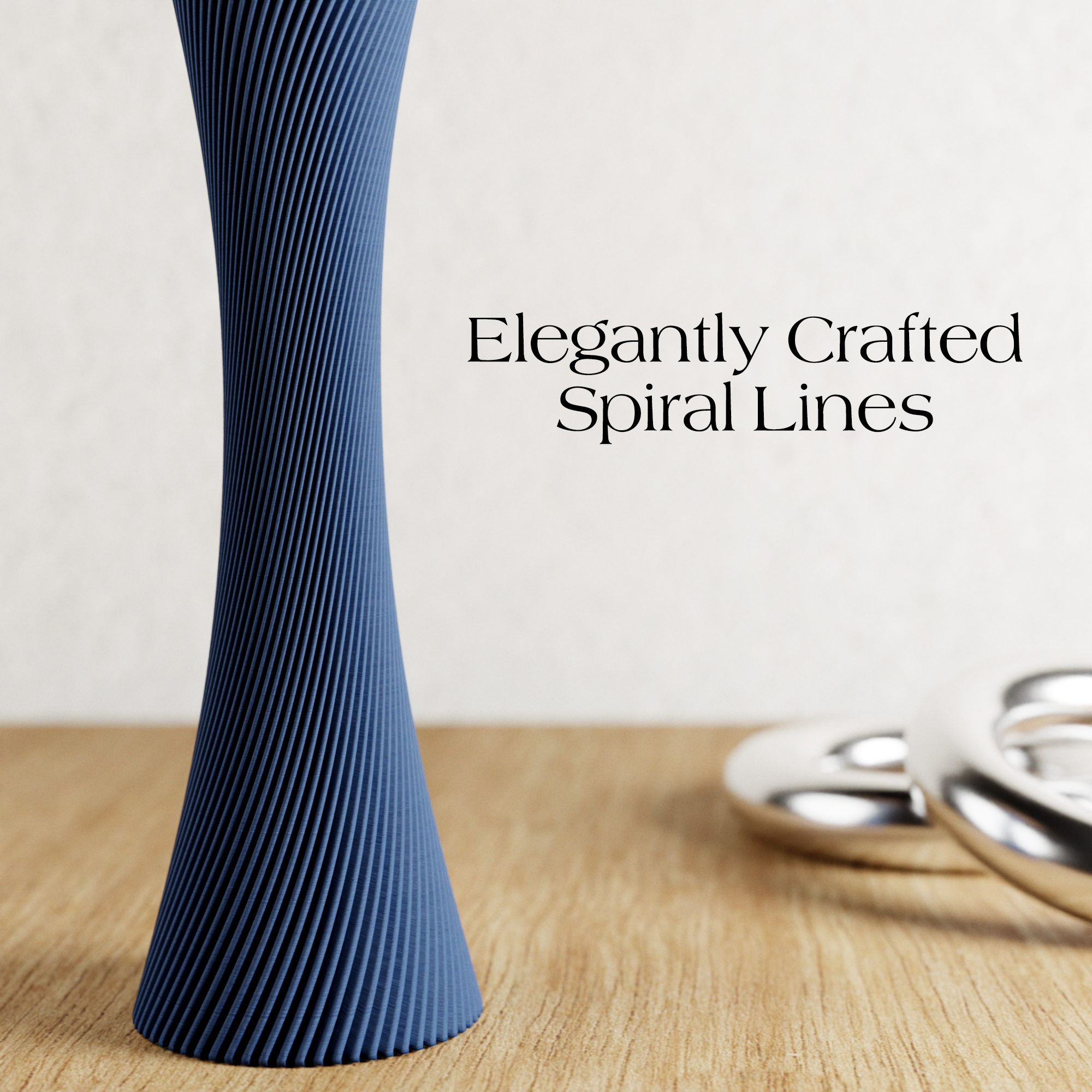 Spiral Rose Vase from Modernized Pottery
