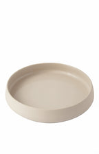 Handmade Stoneware Dinner Plates with High Sides and Transparent Glaze
