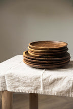 Hand Carved Wooden Plate