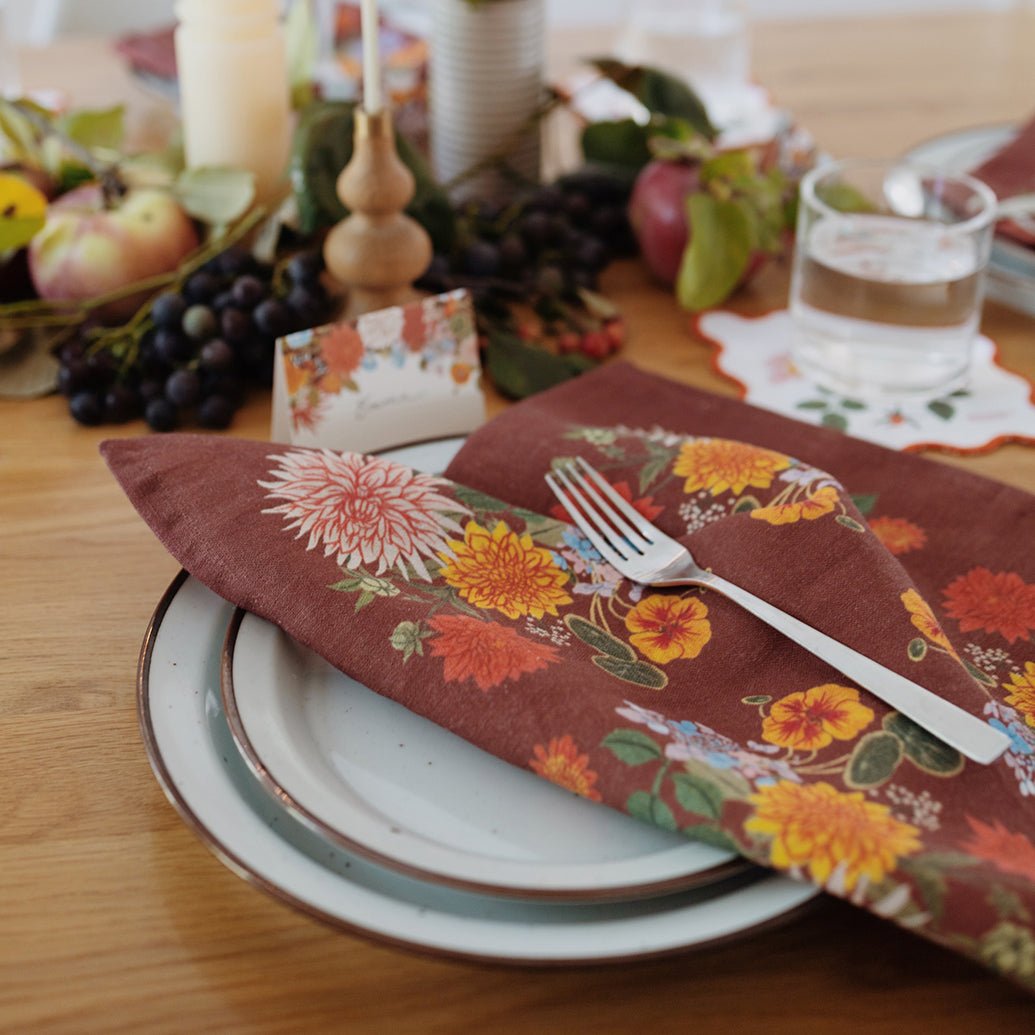 RUSSET | LINEN TABLE NAPKINS, SET OF 2