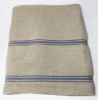 Thieffry Belgian Linen Tablecloth, Rectangle, Blue