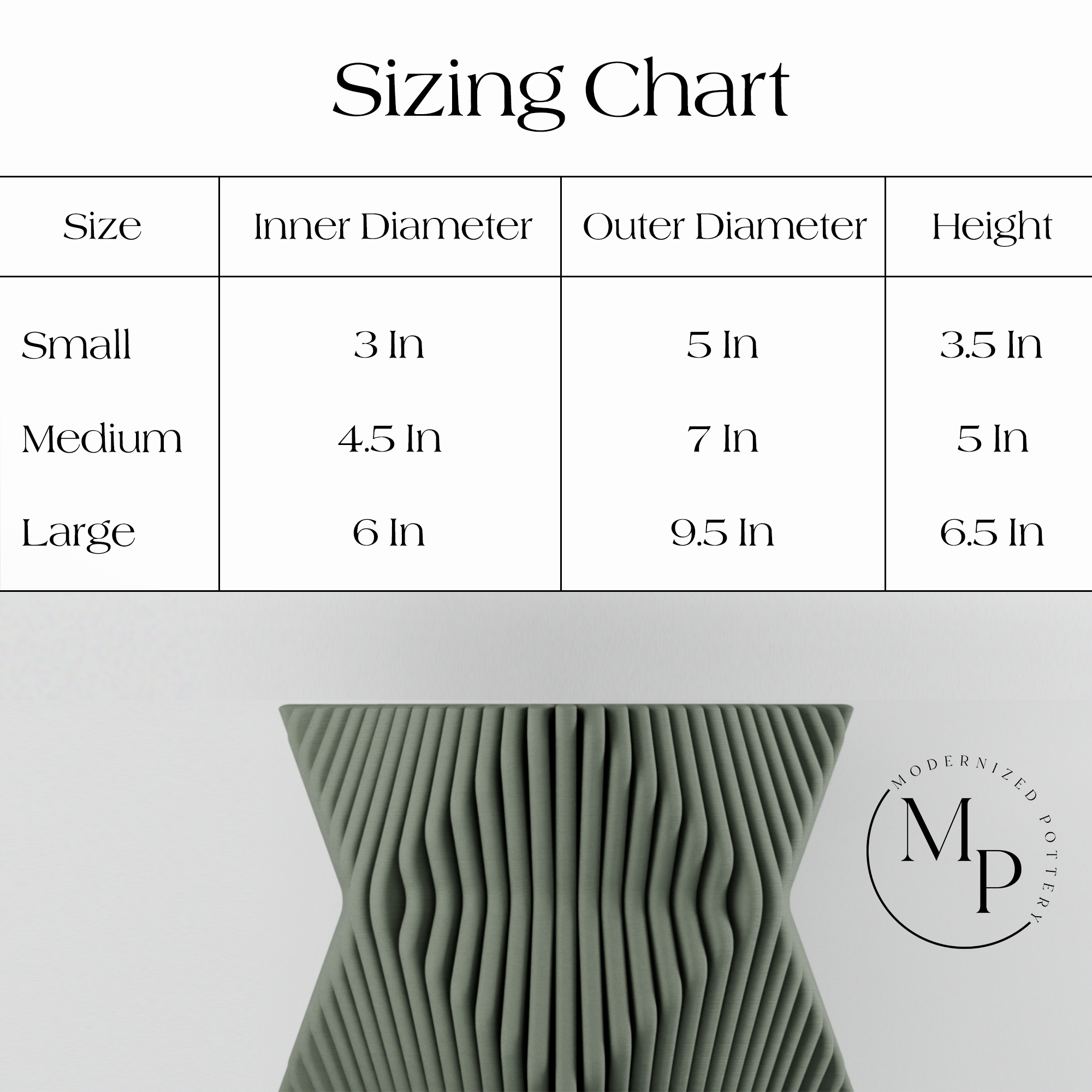 Tide Planter from Modernized Pottery