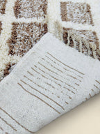 Tilila Moroccan Berber Rug – Handwoven Wool Checkered Design