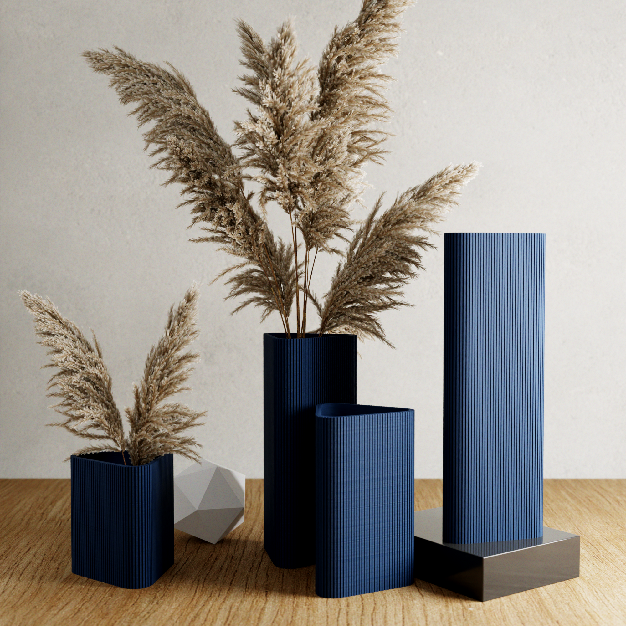 Triangle Vase from Modernized Pottery