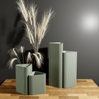 Triangle Vase from Modernized Pottery