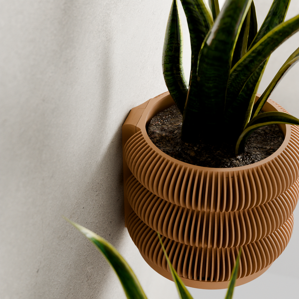 Wall Planter - Triple Bubbles Planter from Modernized Pottery