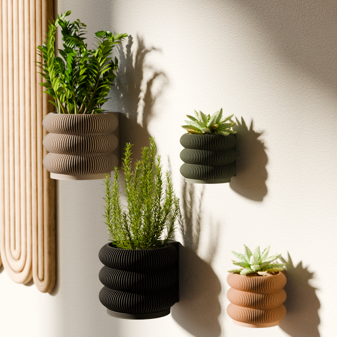 Wall Planter - Triple Bubbles Planter from Modernized Pottery