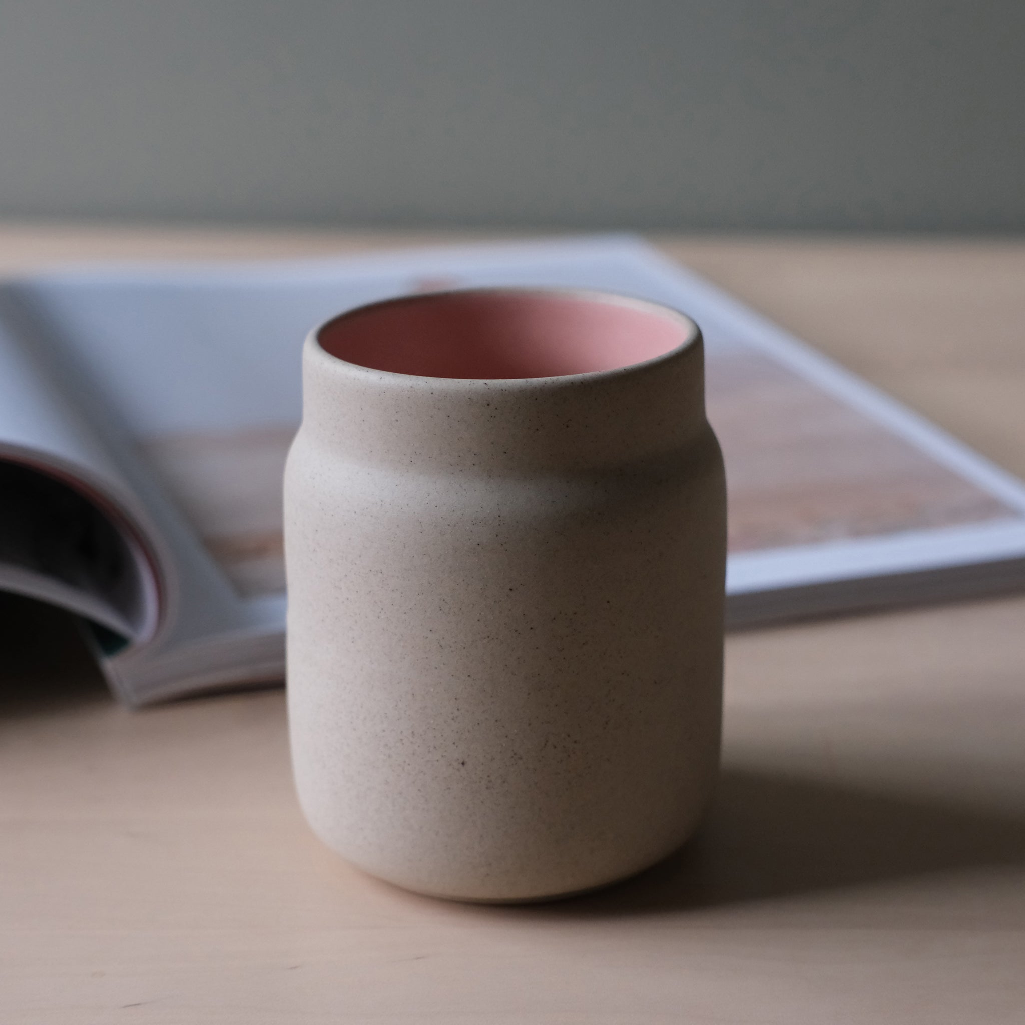 Coffee Tumbler in yellow glaze