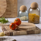 Rubberwood End Grain Rectangular Cutting Board, Medium