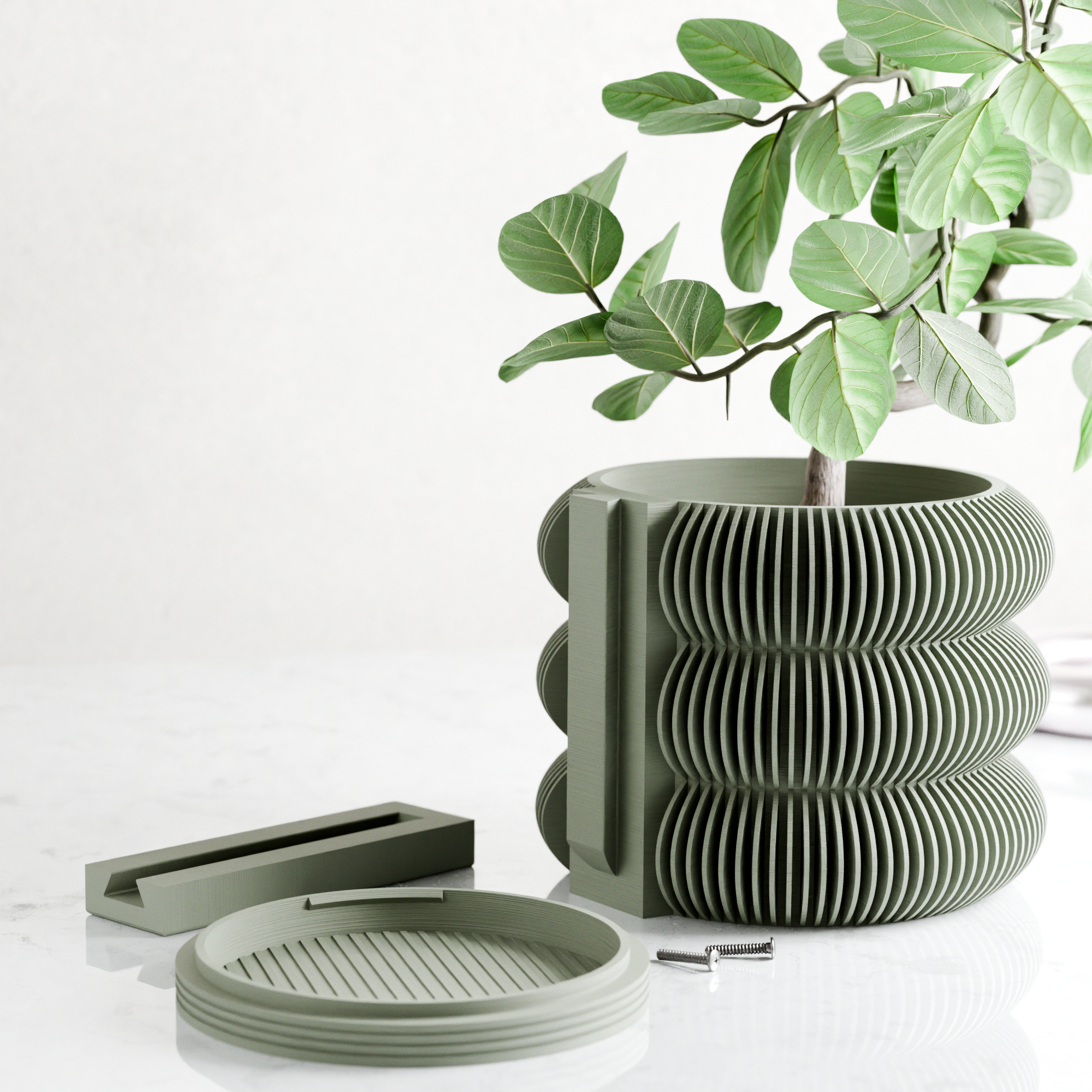 Wall Planter - Triple Bubbles Planter from Modernized Pottery