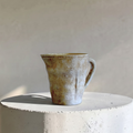 Valencia Carafe-Style Cement Planter, Hand-Painted in Aged White or Aged Terracotta, 8.5"D x 7"H
