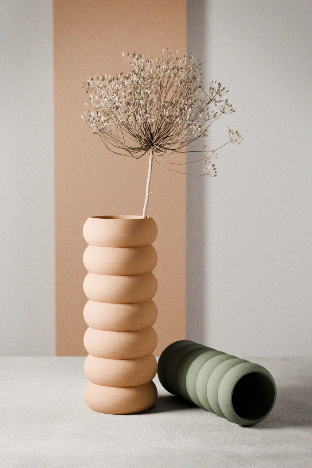 Stacked Vase from Modernized Pottery