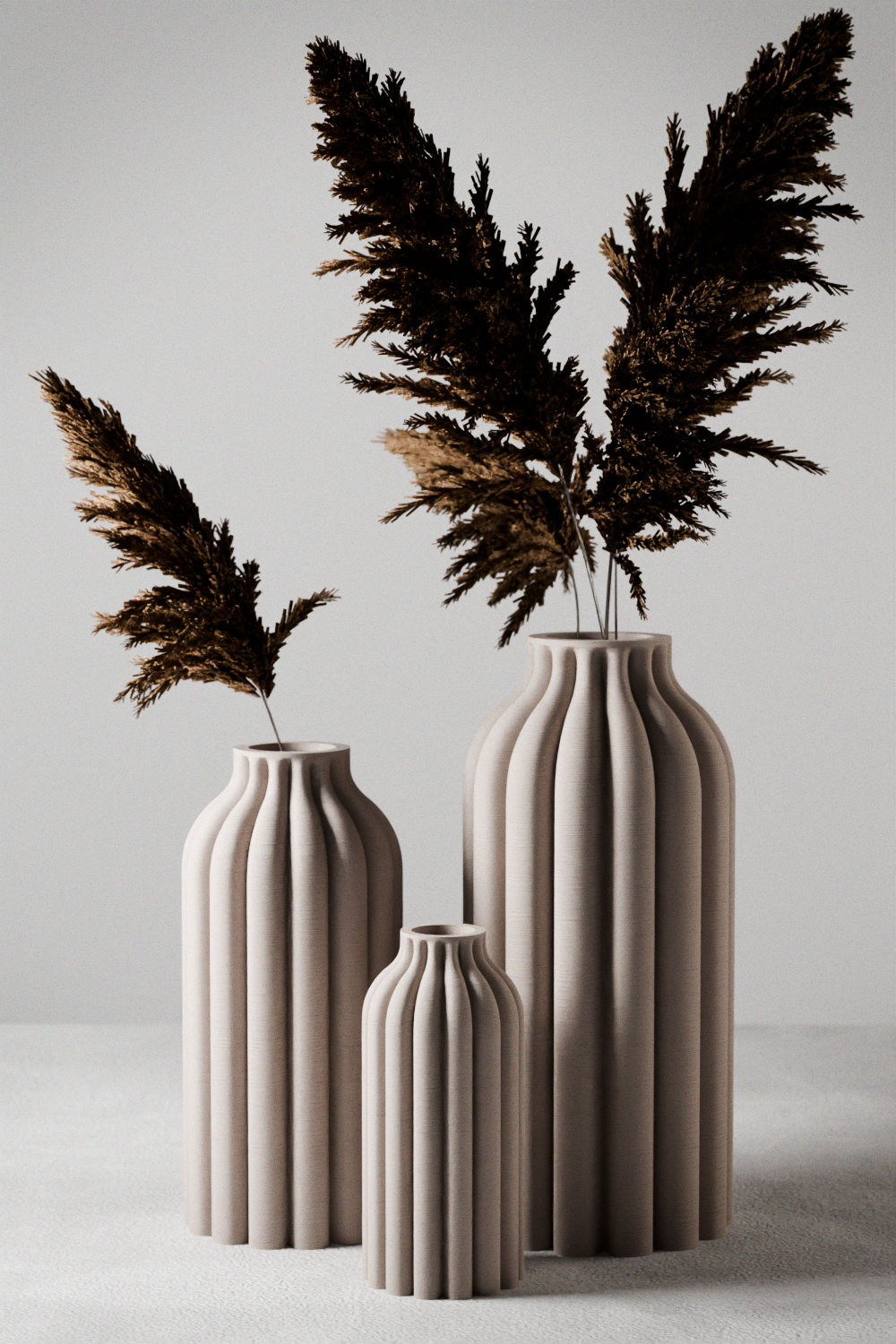Pillar Vase from Modernized Pottery