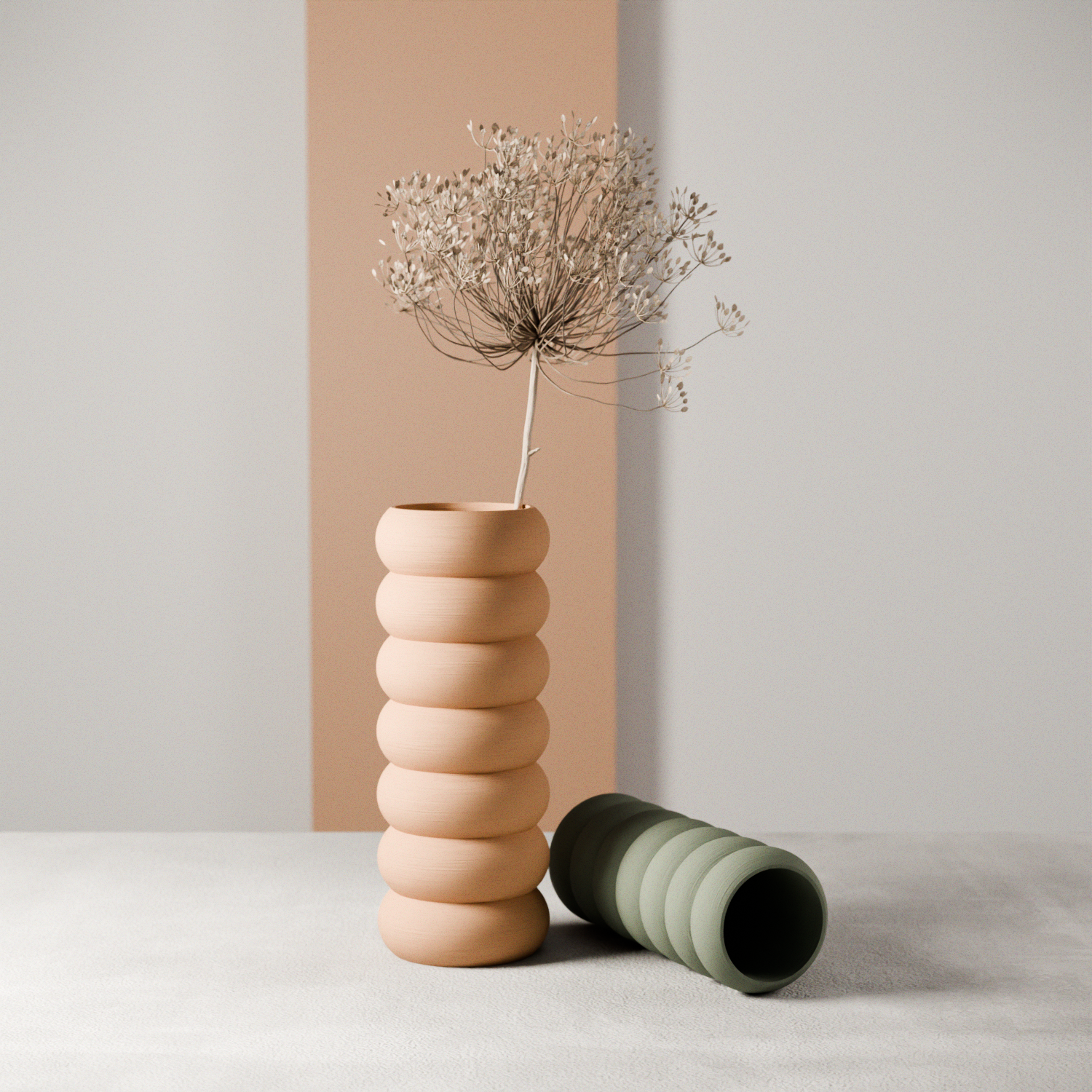 Stacked Vase from Modernized Pottery
