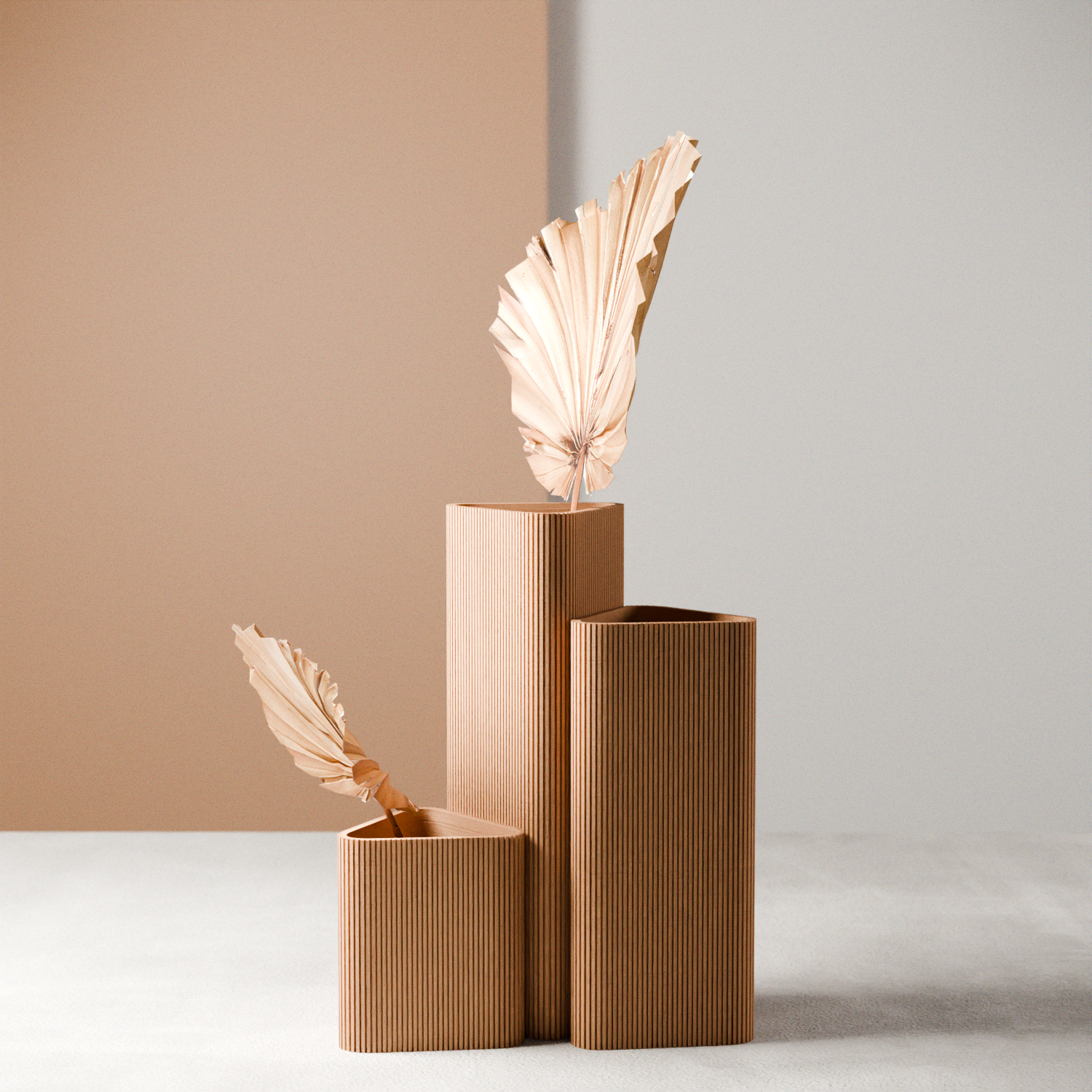 Triangle Vase from Modernized Pottery