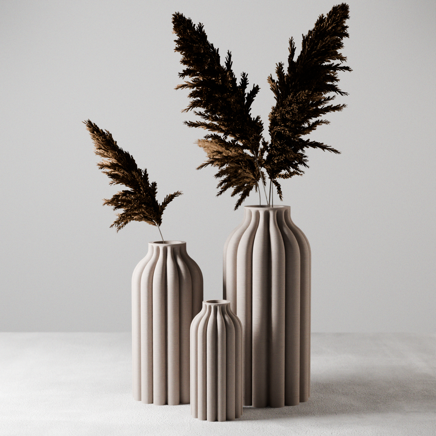 Pillar Vase from Modernized Pottery