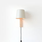 Pilot Sconce turned maple neck and ceramic plate