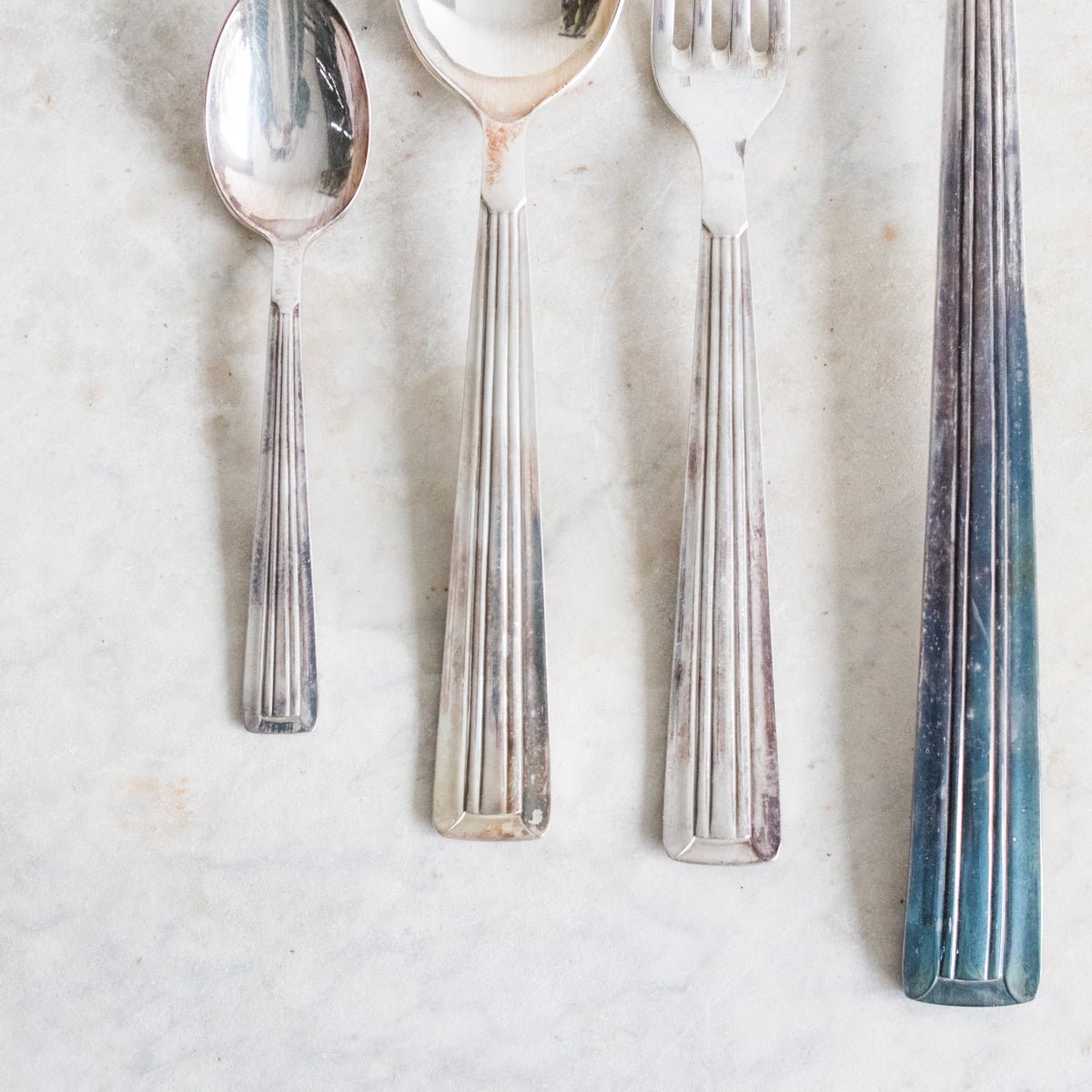 Art Deco Flatware Set Of 37 Pieces