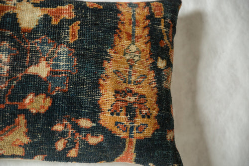 Antique Ziegler Mahal Rug Fragment Pillow