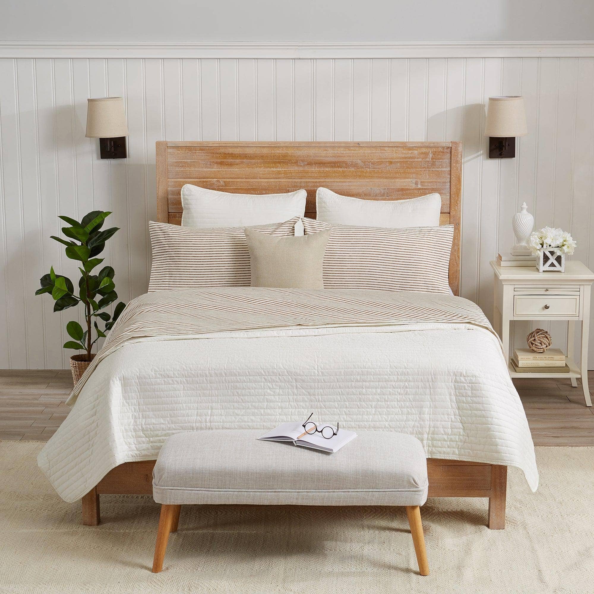 Striped Microfiber Sheet Set