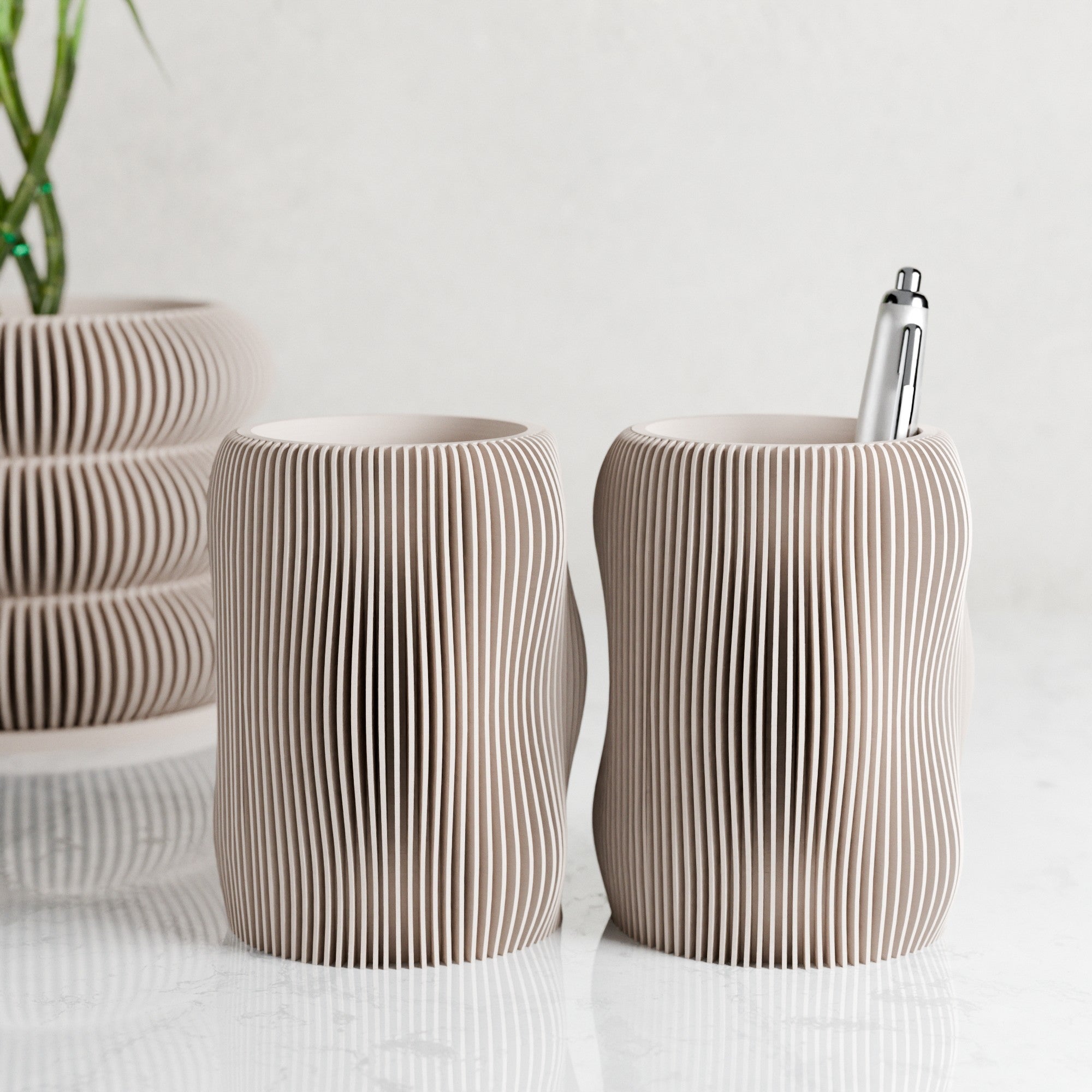 Bubbly Pencil Holder from Modernized Pottery